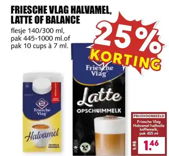 De Boerenschuur Friesche vlag halvamel, latte of balance aanbieding