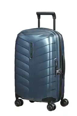 Amazon Samsonite Attrix - Spinner S, uitbreidbare handbagage, 55 cm, 38/44 L, blauw (staalblauw) aanbieding