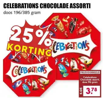 De Boerenschuur Celebrations chocolade assorti aanbieding