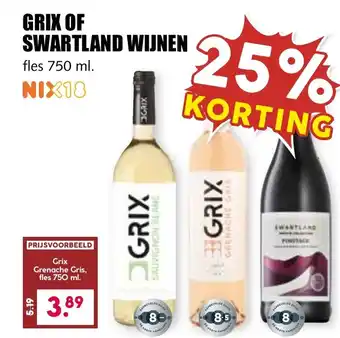 De Boerenschuur Grix of swartland wijnen aanbieding