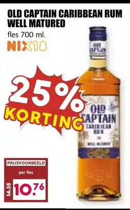 De Boerenschuur Old captain caribbean rum well matured aanbieding