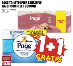 De Boerenschuur Page toiletpapier sensitive en/of compleet schoon aanbieding