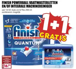 De Boerenschuur Finish powerball vaatwastebletten en/of integrale machinereiniger aanbieding