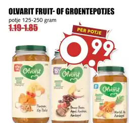 De Boerenschuur Olvarit fruit of groentepotjes aanbieding