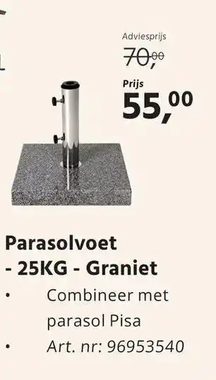 HANOS Parasolvoet aanbieding