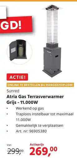 HANOS Atria Gas Terrasverwarmer aanbieding