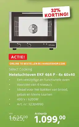 HANOS Heteluchtoven EKF 464 P-4x 60x40 aanbieding