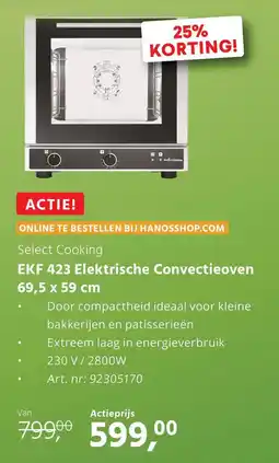 HANOS EKF 423 Elektrische Convectieoven aanbieding