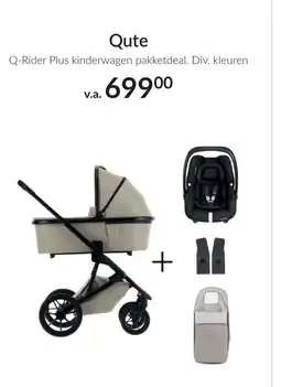 Babypark Qute Q-Rider Plus kinderwagen pakketdeal aanbieding