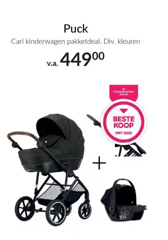 Babypark Puck Carl kinderwagen pakketdeal aanbieding