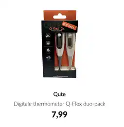 Babypark Qute Digitale thermometer Q-Flex duo pack aanbieding