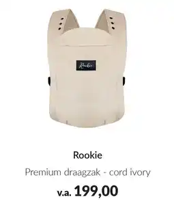 Babypark Rookie Premium draagzak cord ivory aanbieding