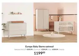 Babypark Europe Baby Sterre oatmeal aanbieding