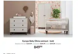 Babypark Europe Baby Olivia oatmeal bold aanbieding