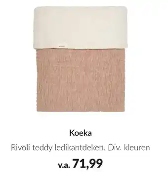 Babypark Koeka Rivoli teddy ledikantdeken aanbieding