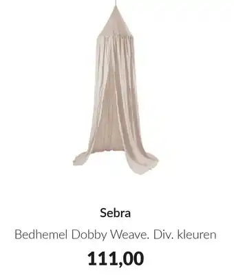 Babypark Sebra Bedhemel Dobby Weave aanbieding
