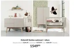 Babypark Kidsmill Sixties oatmeal / eiken aanbieding