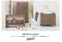Babypark Kidsmill Levi walnoot aanbieding