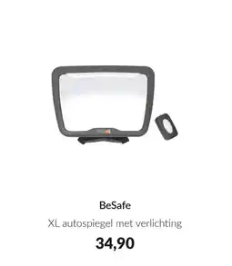 Babypark BeSafe XL autospiegel met verlichting aanbieding