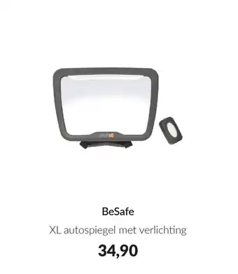 Babypark BeSafe XL autospiegel met verlichting aanbieding