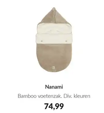 Babypark Nanami Bamboo voetenzak aanbieding