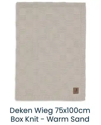 Babypark Deken Wieg Box Knit Warm Sand aanbieding
