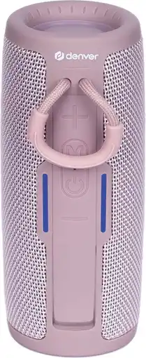 Bol.com Denver Bluetooth Speaker Draadloos - Muziek Box - AUX - BTV150 - Roze aanbieding