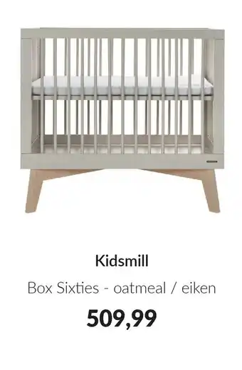 Babypark Kidsmill Box Sixties oatmeal / eiken aanbieding