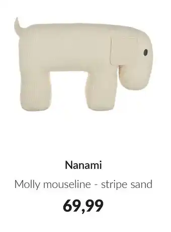 Babypark Nanami Molly mouseline stripe sand aanbieding