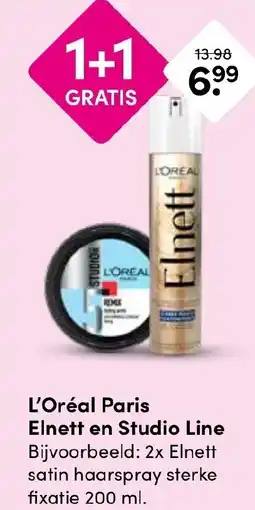 Drogisterij Visser L'Oréal Paris Elnett en Studio Line aanbieding