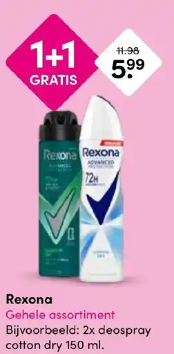 Drogisterij Visser Rexona aanbieding