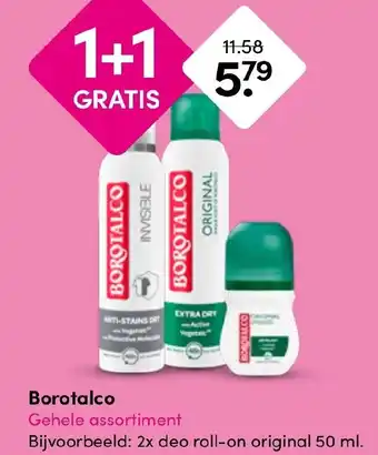Drogisterij Visser Borotalco aanbieding