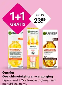 Drogisterij Visser Garnier Gezichtsreiniging en verzorging aanbieding
