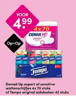 Drogisterij Visser Demak'Up expert of sensitive wattenschijfjes aanbieding