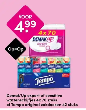 Drogisterij Visser Demak'Up expert of sensitive wattenschijfjes aanbieding