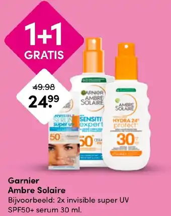 Drogisterij Visser Garnier Ambre Solaire aanbieding