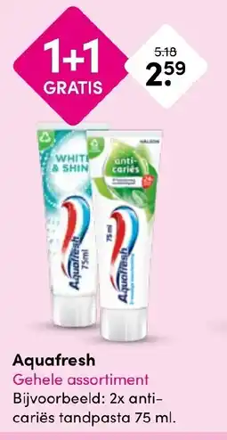 Drogisterij Visser Aquafresh aanbieding