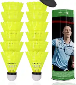 Amazon Shuttles, geel voor badminton: voor training en wedstrijd - shuttle voor buiten en binnen aanbieding