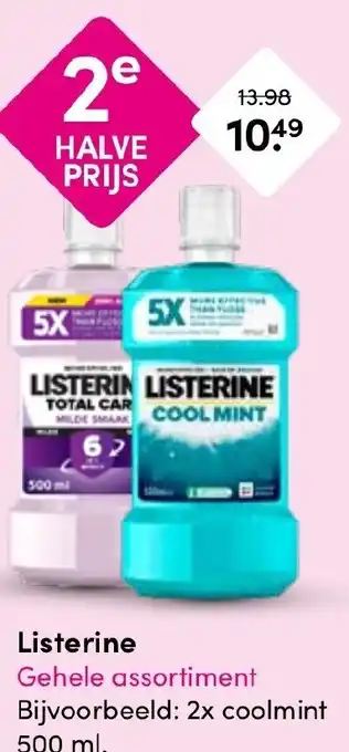 Drogisterij Visser Listerine aanbieding