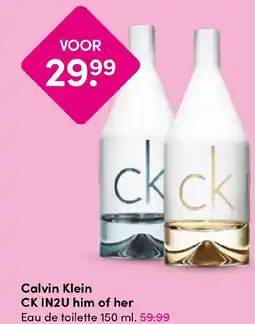 Drogisterij Visser Calvin Klein CK IN2U him of her aanbieding