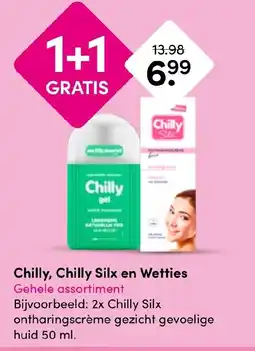 Drogisterij Visser Chilly, Chilly Silx en Wetties aanbieding