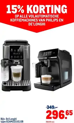 Makro De'Longhi type ECAM233.61.GB aanbieding