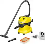 Coolblue Karcher WD 4 V-20/5/22 + Karcher Stofzuigerzak voor WD 4/5/6 (4x) aanbieding
