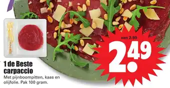 Dirk Carpaccio 100g aanbieding