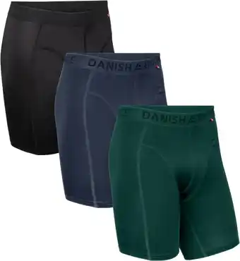 Amazon DANISH ENDURANCE 3-Pack Sportondergoed, Boxershorts, Quick-Dry, Classic Fit, voor Heren aanbieding