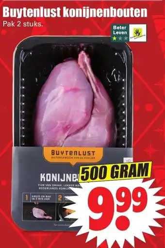 Dirk Buytenlust Konijnenbouten 500g aanbieding