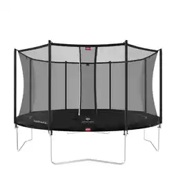 Bol.com BERG Favorit Trampoline Regular 430 cm Zwart + Safety Net Comfort aanbieding
