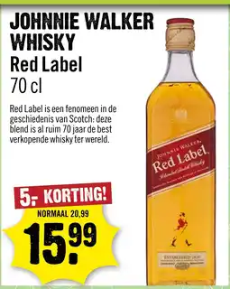 Dirck 3 Johnnie Walker Whisky Red Label aanbieding