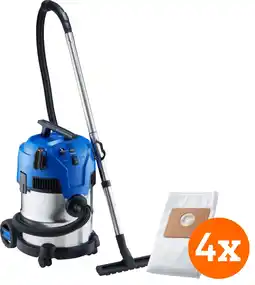 Coolblue Nilfisk Multi II 22 Inox + Nilfisk Stofzak voor Multi II (4x) aanbieding