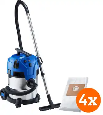 Coolblue Nilfisk Multi II 22 Inox + Nilfisk Stofzak voor Multi II (4x) aanbieding
